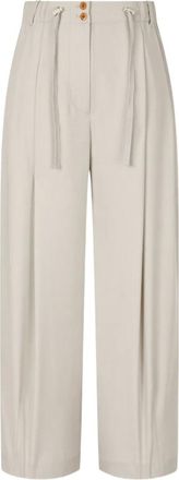 TOMBOY Geplooide broek met trekkoord - Beige