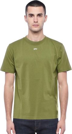 Off-white Green Regular Logo T-Shirt