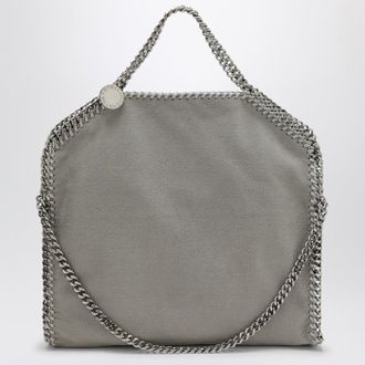 Stella McCartney Stella Mc Cartney Light Grey Falabella Fold Over Tote Bag