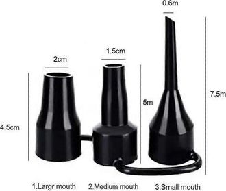 2B Multifunctional Electric Air Pump Nozzle Heads Adapter For Car/vehicle Accessories Nozzle Pump Head Air Inflator Adaptor/adapter-motor Vehicle Wheel P