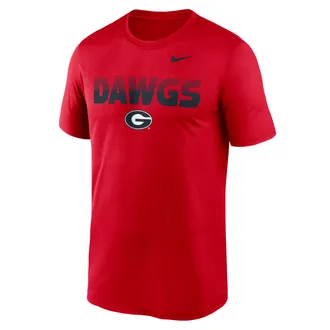 Nike Georgia Primetime Kinetic Mantra Legend Nike Mens Dri-FIT College T-Shirt in Red | NKGK65NNGB-XP8