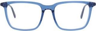 Montblanc 57mm Square Optical Glasses in Blue Transparent at Nordstrom Rack