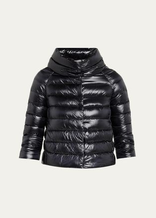 Herno Iconico Piumino Sofia Water-Resistant Nylon Ultralight Puffer Jacket