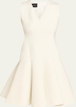 Akris Techno Neoprene Fit-and-Flare Dress