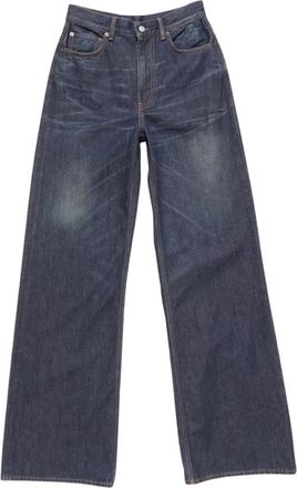 Acne Studios Wide Jeans - Dames - Loose Fit Jeans - Blauw - W25 - Katoen - Jeans