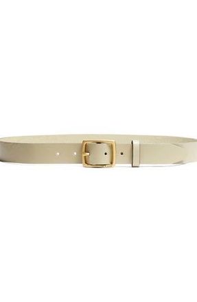 Rag & Bone Boyfriend Leather Belt in Greige at Nordstrom Rack, Size Large