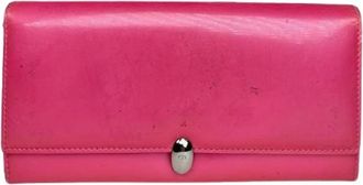 Dior Pre-owned Wallets, male, Pink, Size: ONE SIZE Pre-owned Lady Dior Wallet