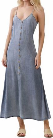 Final Touch Denim Tencel Dress In Blue