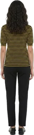 Dolce & Gabbana Striped Wool Knit T-Shirt - Yellow