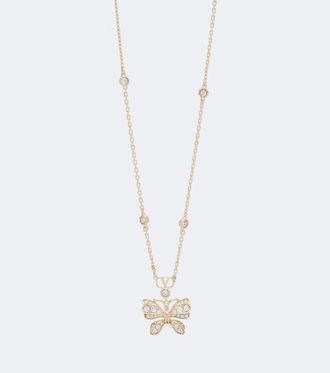 Valentino Garavani Flutterby VLogo embellished necklace