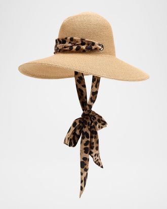 Eugenia Kim Cassidy Paper Hat W/ Scarf
