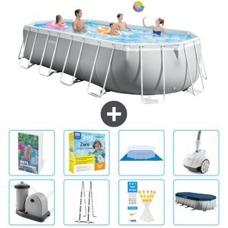Intex Piscina Prism Frame Oval - 610x305x122 Cm - 9-piezas S544