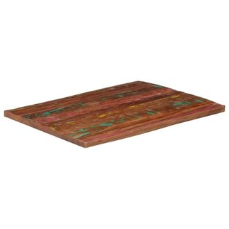 Berkfield Home Table Top 90x80x2.5 cm Rectangular Solid Wood Reclaimed in Brown