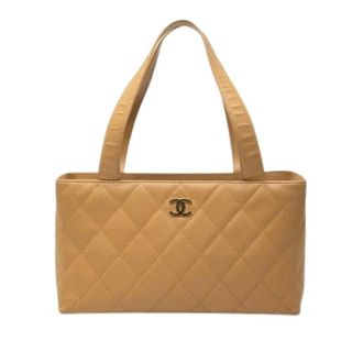 Chanel Bolso Tote Acolchado Vintage Pre-owned - Pre-owned - Mujer - Beige - ONE SIZE
