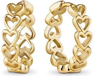 Devata Open Heart Hoop Earrings in Gold at Nordstrom Rack