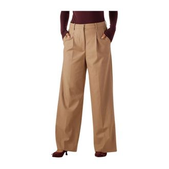 Second Female Dames, Broeken, Bruin, Maat: XL Poliester