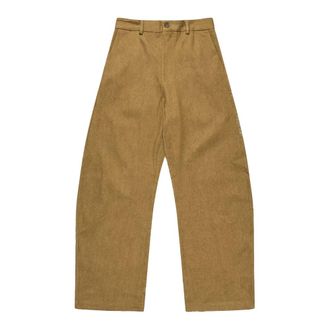 Munthe Wide Broeken - Dames - Wijde Broeken - Beige - XL - Broeken