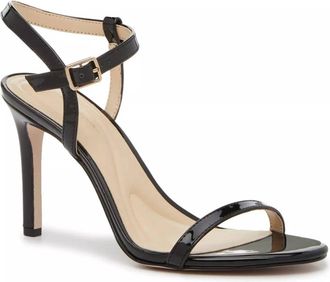 Jessica Simpson Womens Jessica Simpson Janova Sandal Black Ankle Strap Stiletto Heel ZAP1402