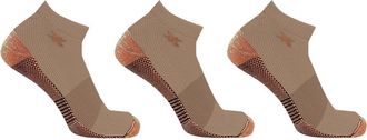 Extreme Fit 3-Pack Copper Infused Ankle Length Compression Socks in Sandstone at Nordstrom Rack, Size Large/x-Large