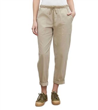 Velvet Misty Straight Pants In Beige