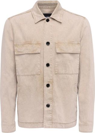 Dondup Light Jackets, male, Beige, L, Stylish Jacket