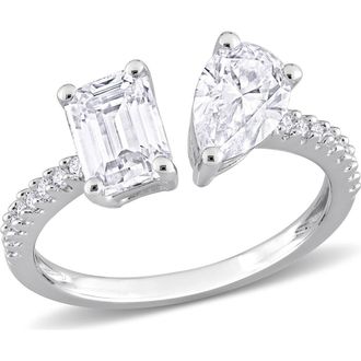 Delmar Sterling Silver Diamond Bypass Ring - 0.10 ctw at Nordstrom Rack, Size 5