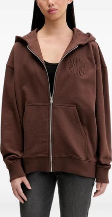 HUGO BOSS Felpa con cappuccio e zip - Marrone