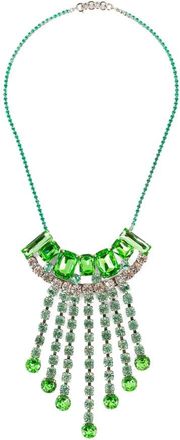 Dries Van Noten Strass Statement Ketting - Dames - Kettingen - Groen - ONE Size - Accessoires