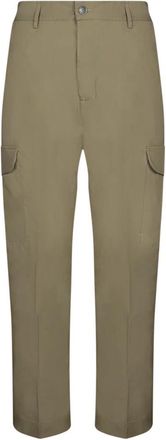 Nine In The Morning Olijfgroene cargobroek - Heren - Slim Fit Broeken - Groen - XL - Katoen - Broeken