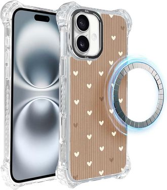 OEM Funda Ibizu Dropguard Ultra Para Iphone 16 Plus Con Magsafe, Boho, Powder Hearts