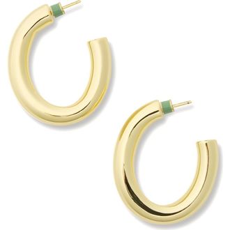 Machete Jewelry 1.5 Perfect Oval Hoops in Gold at Nordstrom