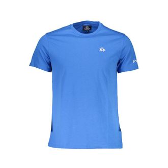 La Martina La Martina Blauw Katoenen Heren T-Shirt