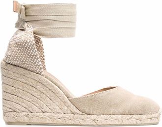 Castaner Beige Carina Espadrille Wedges