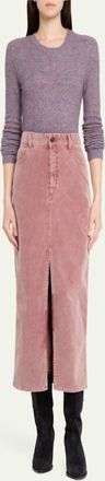Isabel Marant Odalie Skirt In Sepia Rose