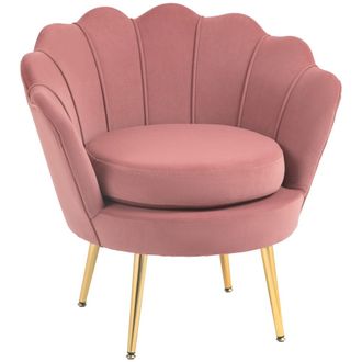 HOMCOM Butaca 76x67x74 cm rosa