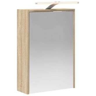 vidaXL Armario Con Espejo De Ba&ntilde;o Roble Sonoma 43 X 16 X 62.5 Cm Vidaxl