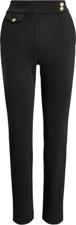 Ralph Lauren Cropped Broeken - Dames - Vrijetijds broeken - Zwart - L - Nylon - Broeken