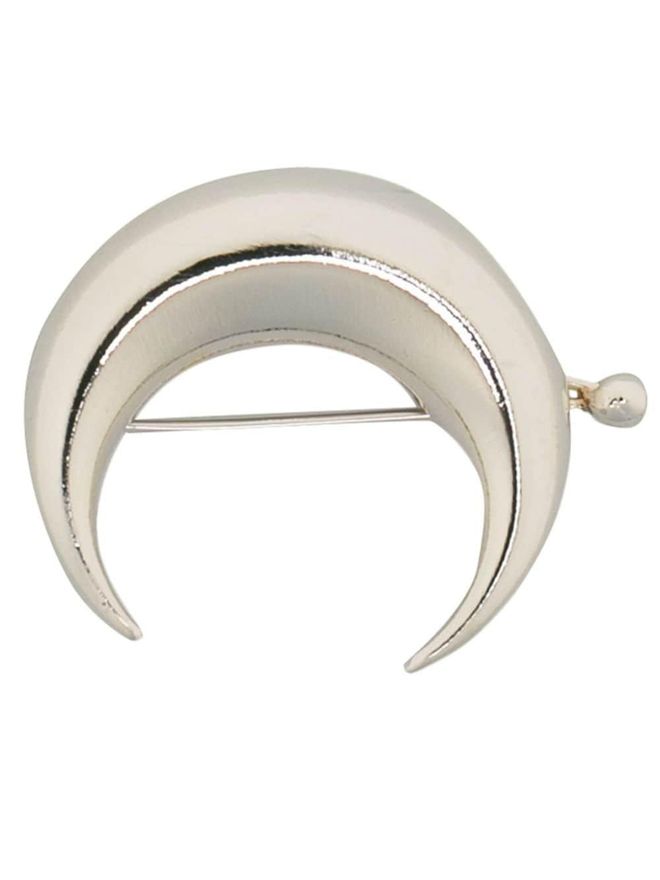 Regenerated Moon-shape hair cuff - Silver