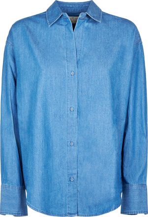 MC2 Saint Barth Classic Button-Down Chambray Shirt with Embroidered Detail