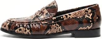 Cesare Gaspari Penny Python Loafers - Dames - Schoenen - Bruin - Maat: 38 EU Leer