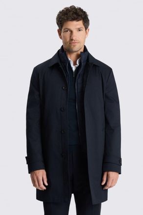 Moss Navy Raincoat With Removable Insert