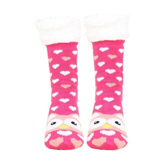 Generic Christmas Fluffy Socks for Women, Funny Cute Warm Thermal Grip Socks Ladies Non Slip Fuzzy Fleece Lined Sock with Grippers Bed Sock Thick Fleece lined