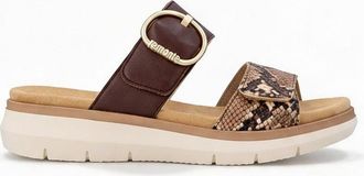 Remonte D2k57 Womens Cross Strap Sandals Brown - Size UK 6.5