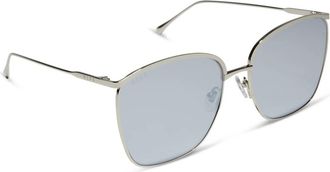 DIFF Eyewear Womens Vittoria Sunglasses In Silver + Silver Mirror