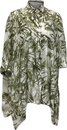 Brunello Cucinelli Herbarium Shirt in Green Silk