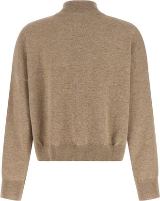 Brunello Cucinelli Womens Beige Cashmere Cardigan Clothing
