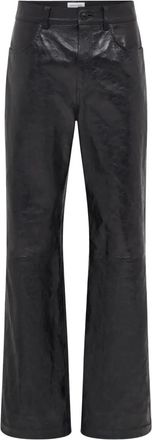 Marine Serre Pantaloni Glossy Moon - Nero