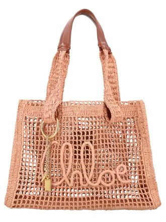 Chlo&eacute; Beige Summer Banana Large Tote
