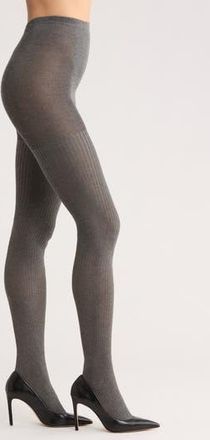 Nordstrom Rack Rib Sweater Tights in Grey at Nordstrom Rack, Size Large/x-Large