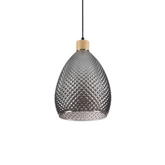 Netlighting Bergen1 Indoor Dome Ceiling Pendant Lamp 1 Light Grey E27